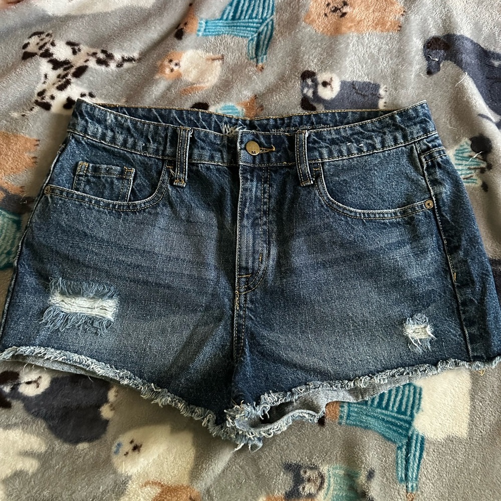 Women’s Mossimo denim high-rise short short jean shorts size 10